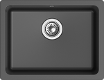 Превью картинка Кварцевая мойка Rivelato BERKANA 50 подст.монтаж 1-чаш 560*430 antracite #1