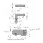 Превью картинка PULSE Опора декоративная Н30мм (150x150x30) черный матовый (FIX025.030.BLC) #5