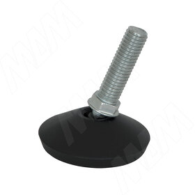 Картинка Permo Ножка мебельная на подвижном шарнире, М10x34, черная (PI77 PNE)