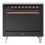 Превью картинка Центр варочный ILVE P09IQNE3/MGP матовый графит (фурн. медь) #1