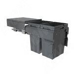 Превью картинка PULSE PROBOX F40 Система сортировки и хранения, 2 емкости (2x24), креп. фасада, полн.выдв., плавн.закр., крышка-полка, графит (MBN402-48DGMID) #2