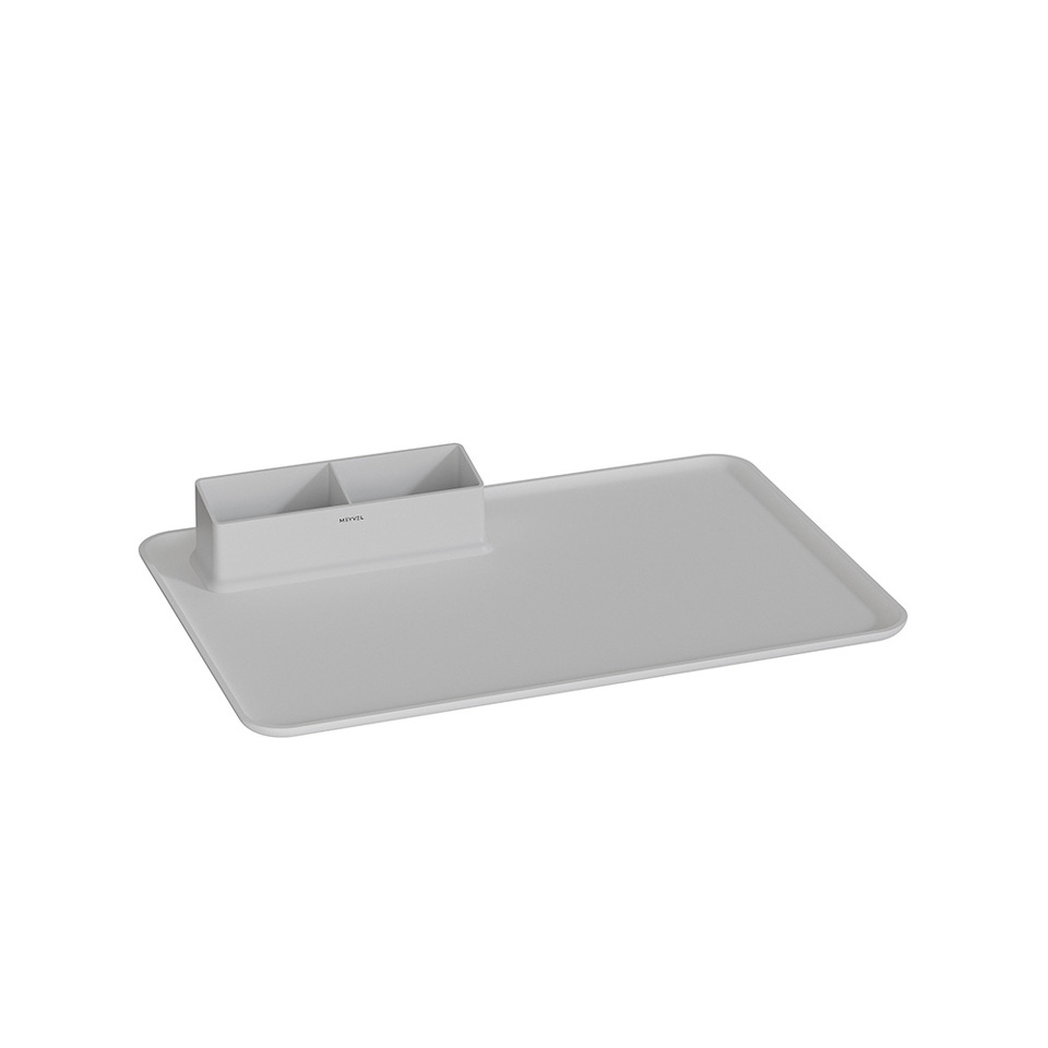 Фото Поднос с менажницей для чая Meyvel A-002 (White)