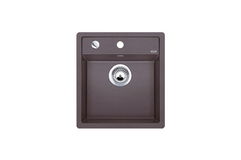 Фото Гранитная мойка Blanсo DALAGO 45 SILGRANIT PuraDur кофе с клапаном-автоматом