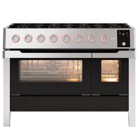 Картинка ILVE Panaromagic PM128DS3/SS нержавеющая сталь (фурн. хром)