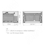 Превью картинка Vibo MOVEBIN M60A Система сортировки и хранения, 2 емкости (16,5л+10л), установка в ящик, авт.крышка. (MVB060AGM) #10
