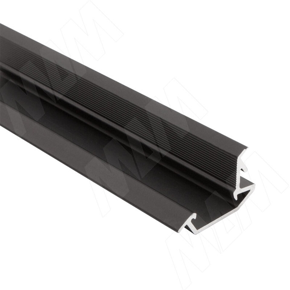 Фото PULSE Профиль FM4, врезной, черный, 26х13мм, L-3000 (LSP-FM4-ALU-3000-BL)