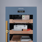 Превью картинка Хьюмидор Холодильник (шкаф) для сигар компрессорный Meyvel MC-200BK (PRO) #11