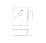 Превью картинка Металлическая мойка EMAR OL-203 #6