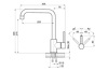 Превью картинка Смеситель для кухни GRANULA KS-7110, МАТОВАЯ СТАЛЬ, СМЕСИТЕЛЬ КУХОННЫЙ KITCHEN SPACE #2