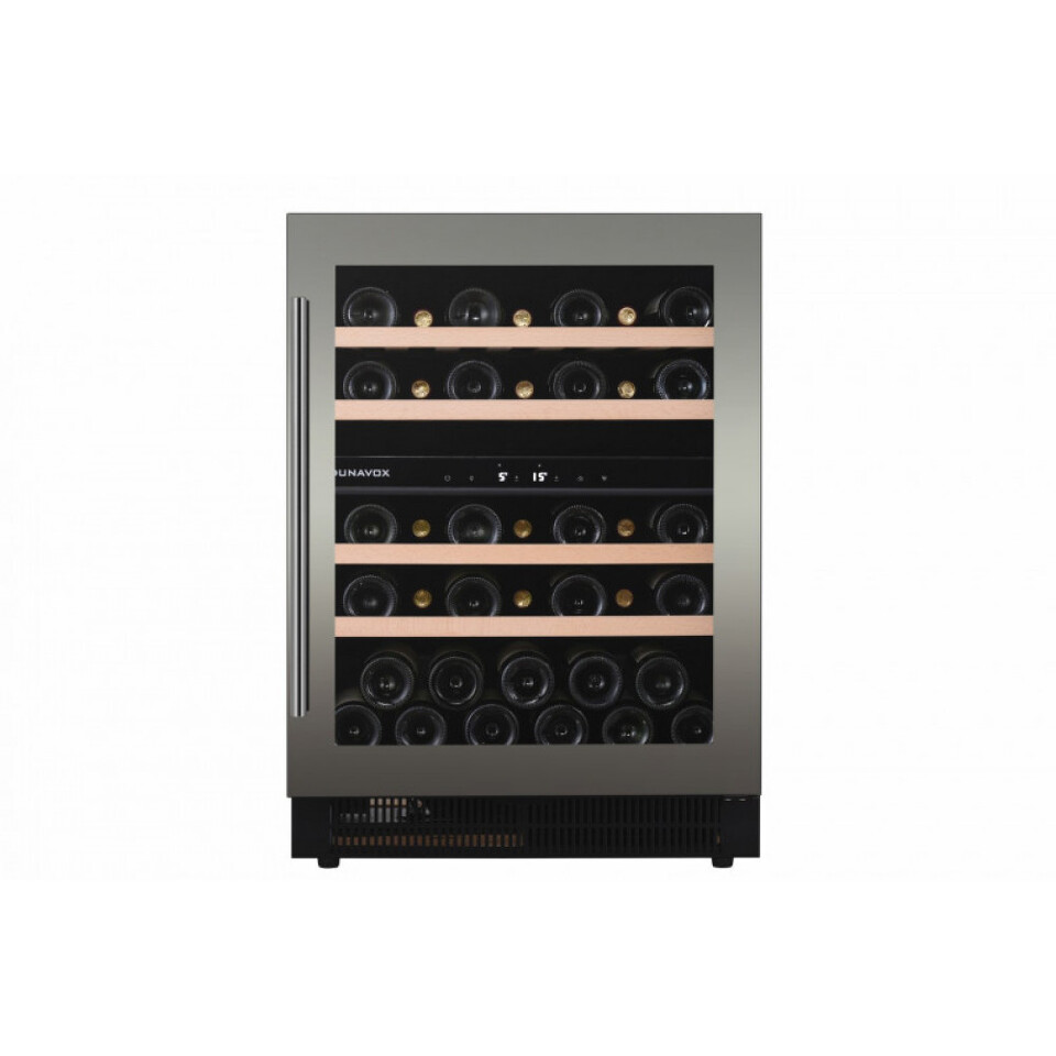 Фото Шкаф винный  Винный холодильник (шкаф) компрессорный Dunavox 39 бут DAU-39.121DSS