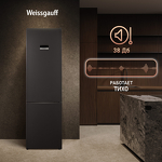 Превью картинка Холодильник с нижней морозилкой Weissgauff WRK 2010 D Inverter NoFrost Black #8