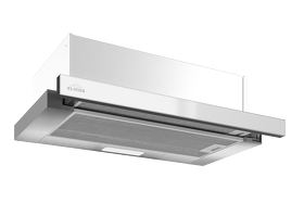 Картинка Elikor Интегра GLASS 60П-400-В2Л белый/стекло белое