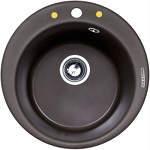 Превью картинка Гранитная мойка Zigmund & Shtain KREIS 480 Швейцарский шоколад #1