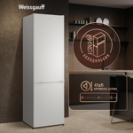 Превью картинка Холодильник с нижней морозилкой Weissgauff WRK 1800 Defrost White #4