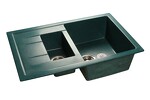 Превью картинка Мраморная мойка GranFest QUADRO 775KL Зеленый #3