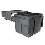 Превью картинка PULSE PROBOX MAX F60 Система сортировки и хранения, 4 емкости (2x13+2x24), креп. фасада, полн.выдв., плавн.закр., графит (MBN604-74DGMAX) #3