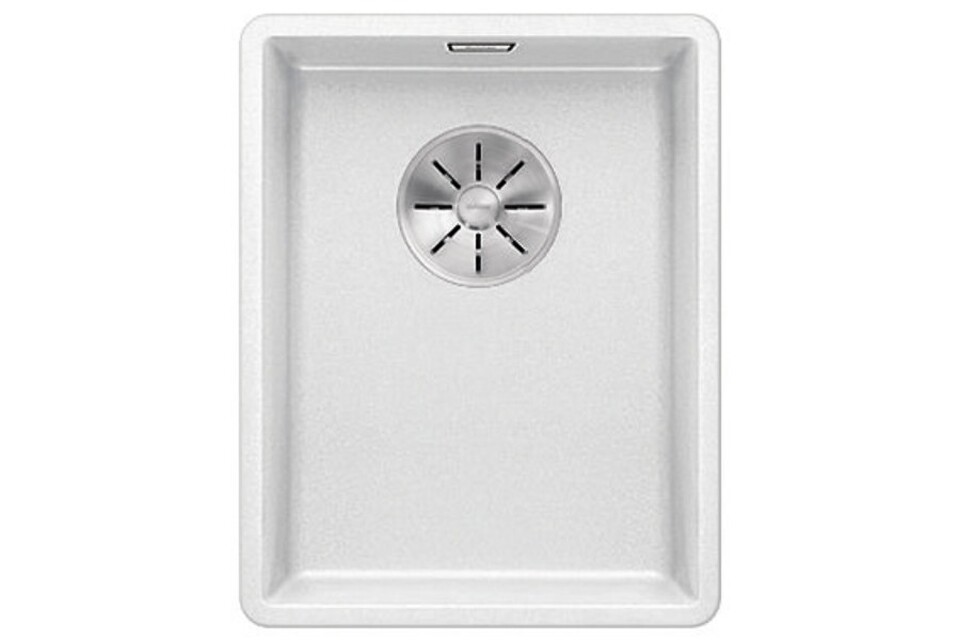 Фото Гранитная мойка Blanсo SUBLINE 320-F SILGRANIT PuraDur  белый с отв.арм. InFino