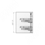 Превью картинка Vibo FLY MOON 3.0 GALAXY BC, механизм угловой пов., 2 полки, эллипт. прут., противоск. покр., с доводчиком, белый+хром, левый (FLY3STM245SXM2POR120ASBC) #6