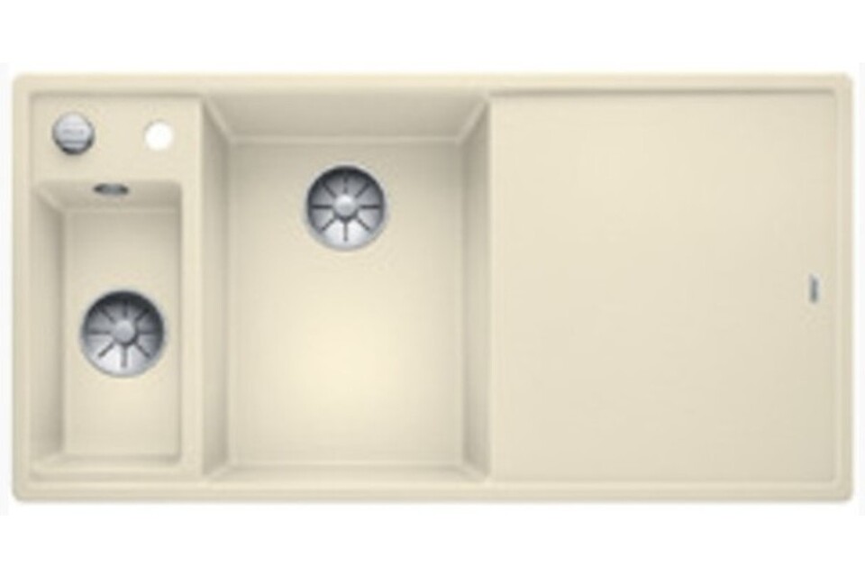 Фото Гранитная мойка Blanсo BLANCO AXIA III 6 S-F жасмин чаша слева, доска стекло c кл.-авт. InFino®