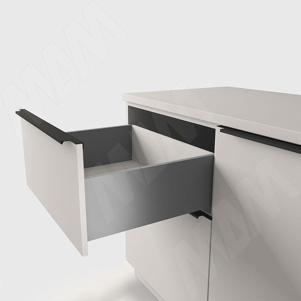 Фото PULSE ЛС БОКС Комплект ящика 450 мм, Н173, с доводчиком, графит, LS BOX (LS173450GP)