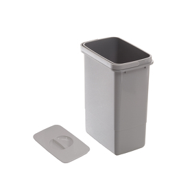 Картинка Ekotech Мусорное ведро 7 л с крышкой, антрацит