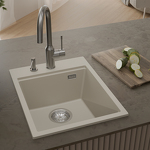 Превью картинка Гранитная мойка Rivelato TESORO 405 1-чаш 400*510 Топаз 703 #3