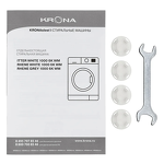 Превью картинка Стиральная машина с фронтальной загрузкой KRONA RHENE GREY 1000 6K WM #11