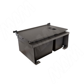Картинка Vibo MOVEBIN M60A Система сортировки и хранения, 2 емкости (16,5л+10л), установка в ящик, авт.крышка. (MVB060AGM)
