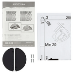 Превью картинка Полновстраиваемая вытяжка KRONA KATE 400 BLACK PB #10