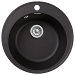 Превью картинка Кварцевая мойка GranFest GF-QUARZ 08 Черный #1