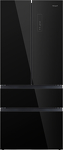 Превью картинка  Холодильник side by side Weissgauff WFD 450 Built-in Inverter NoFrost Black Glass #1