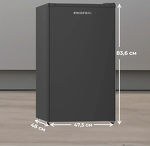 Превью картинка Холодильник с одной дверцей Meferi MFR83BK MINI POWER #1