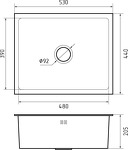 Превью картинка Металлическая мойка GranFest 5344 Нержавеющая сталь #2