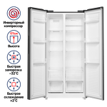 Превью картинка  Холодильник side by side Maunfeld MFF177NFSE #2