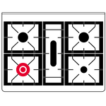 Превью картинка Центр варочный ILVE M09PDNE3/SSC нержавеющая сталь (фурн. хром) #2