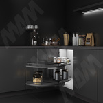 Превью картинка Vibo FLY MOON 3.0 GALAXY VGF, механизм угловой пов., 2 полки, эллипт. прут., противоск. покр., с доводчиком, графит, правый (FLY3STM245DXM2POR120ASVGF) #4