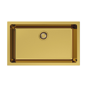 Картинка Omoikiri Okinoshima 76-U/I-G Glossy Natceramic/золото глянцевое