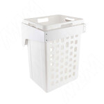 Превью картинка PULSE HAMPER LF45 Корзина для белья откидная, 1 емкость (48л), цвет белый (LHF451-48WT) #1