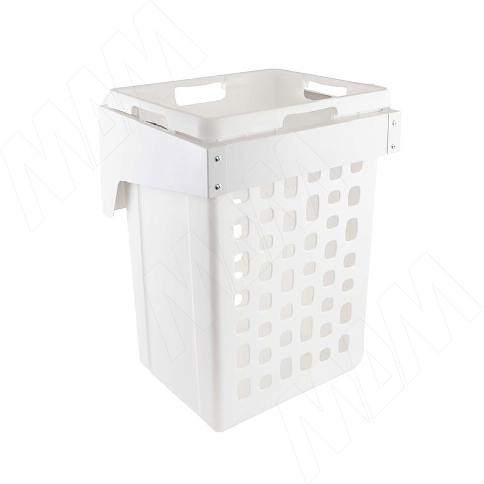Фото PULSE HAMPER LF45 Корзина для белья откидная, 1 емкость (48л), цвет белый (LHF451-48WT)