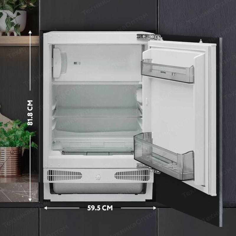 Преимущества Встраиваемый холодильник с морозильной камерой Körting KSI 8185